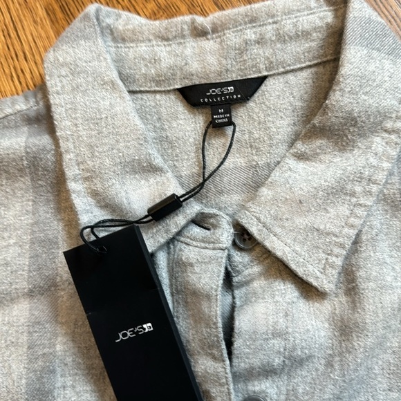 NWT Joe’s Collection Women’s Flannel Grey Size Medium - Picture 3 of 4